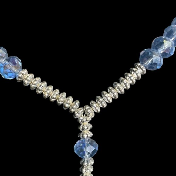 Rosary Blue Glass Beads Religious Handmade Elegant Spiritual Prayer Catholic - Picture 5 of 10